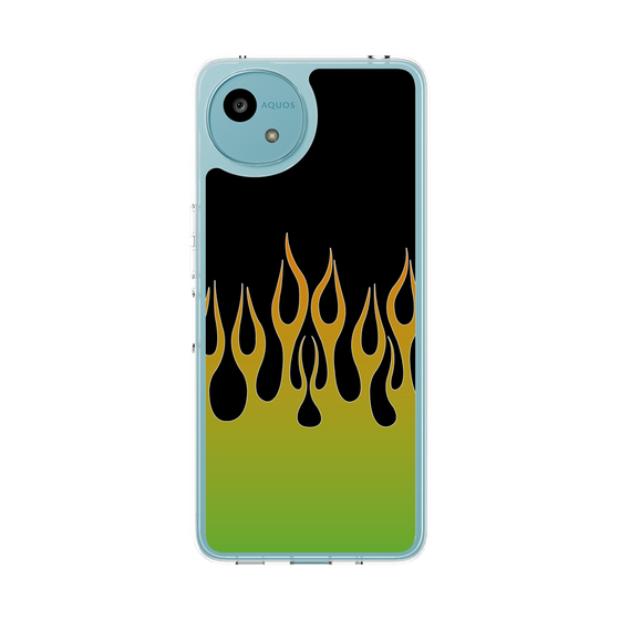Slim Protection Case［ Flame - Green ］