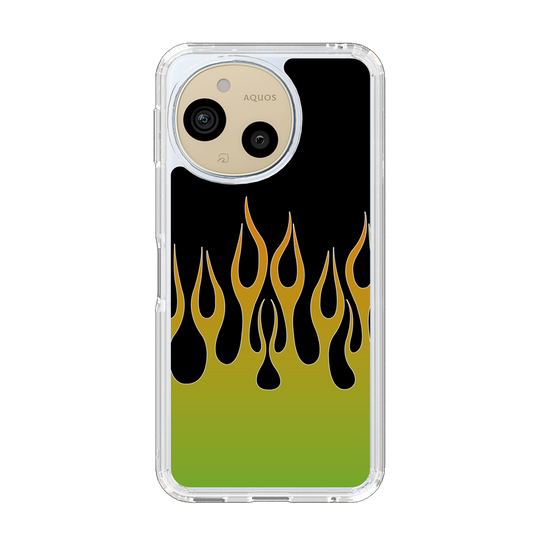 Slim Protection Case［ Flame - Green ］