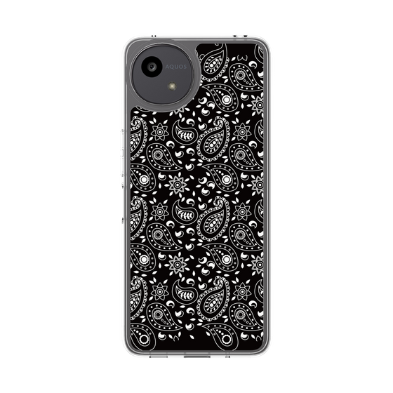 Slim Protection Case［ Paisley - Black ］