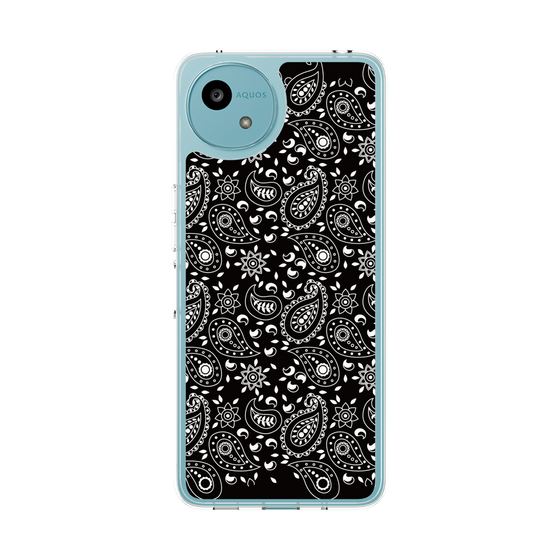 Slim Protection Case［ Paisley - Black ］