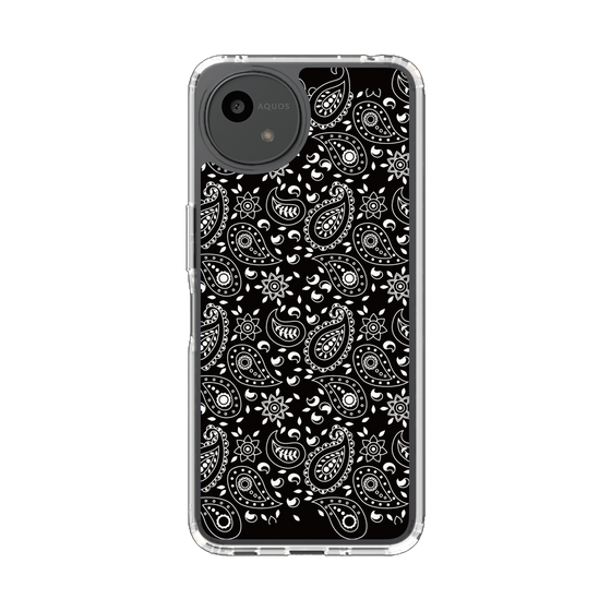 Slim Protection Case［ Paisley - Black ］