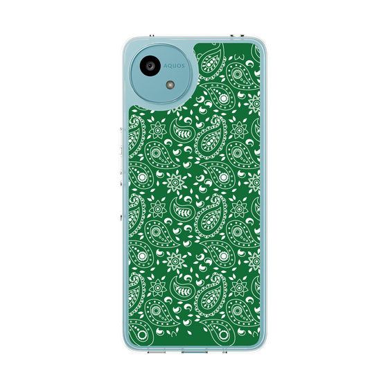 Slim Protection Case［ Paisley - Green ］