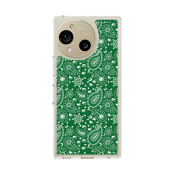 Slim Protection Case［ Paisley - Green ］
