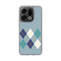 Slim Protection Case［ Nordic Argyle - Blue ］