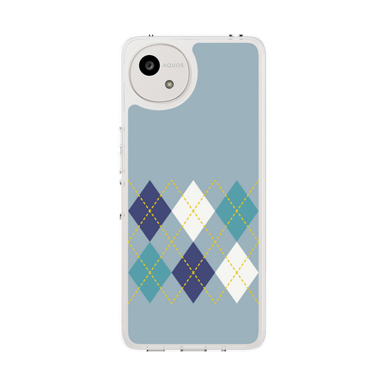 Slim Protection Case［ Nordic Argyle - Blue ］