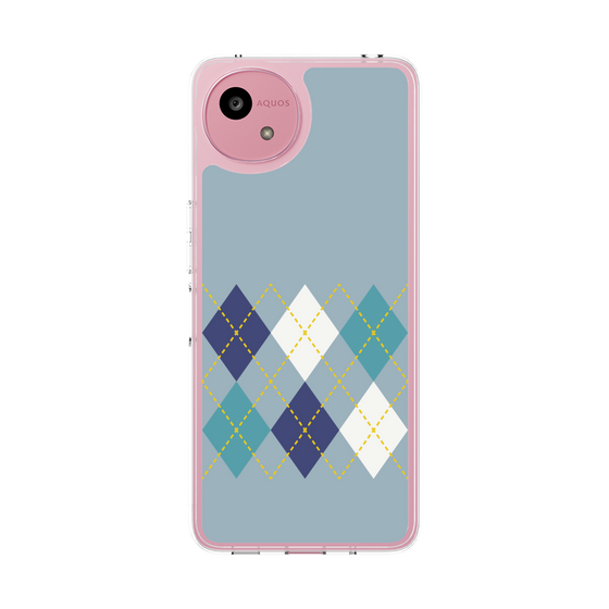Slim Protection Case［ Nordic Argyle - Blue ］