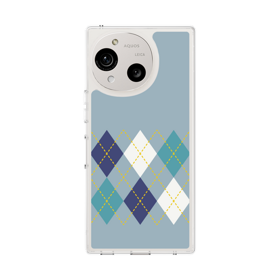 Slim Protection Case［ Nordic Argyle - Blue ］