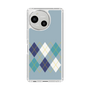 Slim Protection Case［ Nordic Argyle - Blue ］