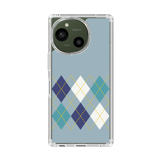 Slim Protection Case［ Nordic Argyle - Blue ］