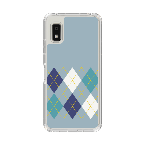 Slim Protection Case［ Nordic Argyle - Blue ］