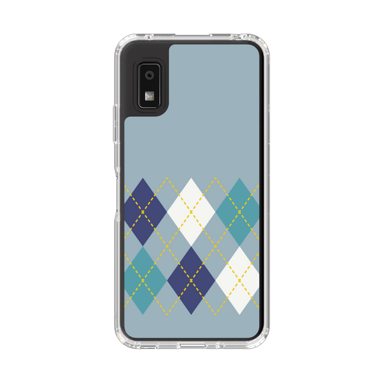 Slim Protection Case［ Nordic Argyle - Blue ］