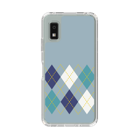 Slim Protection Case［ Nordic Argyle - Blue ］