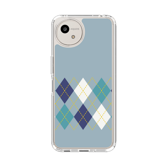 Slim Protection Case［ Nordic Argyle - Blue ］