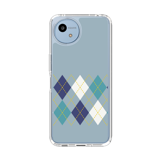 Slim Protection Case［ Nordic Argyle - Blue ］