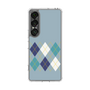 Slim Protection Case［ Nordic Argyle - Blue ］