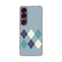 Slim Protection Case［ Nordic Argyle - Blue ］