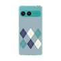 Slim Protection Case［ Nordic Argyle - Blue ］