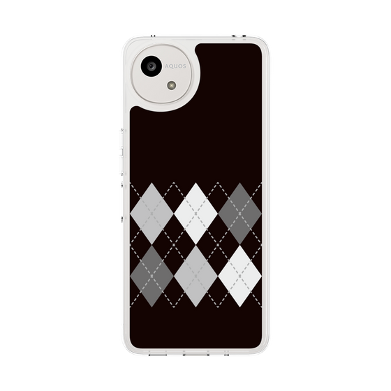 Slim Protection Case［ Nordic Argyle - Black ］