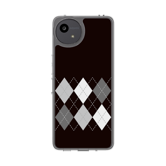 Slim Protection Case［ Nordic Argyle - Black ］
