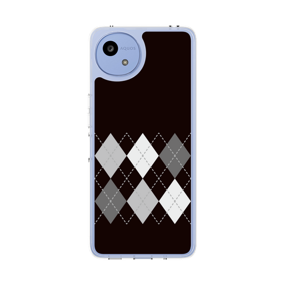 Slim Protection Case［ Nordic Argyle - Black ］
