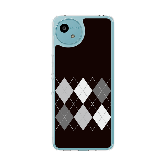 Slim Protection Case［ Nordic Argyle - Black ］