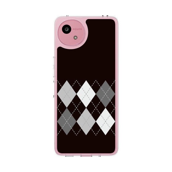 Slim Protection Case［ Nordic Argyle - Black ］