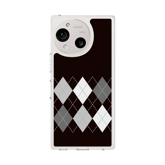 Slim Protection Case［ Nordic Argyle - Black ］