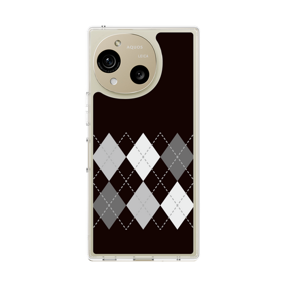 Slim Protection Case［ Nordic Argyle - Black ］