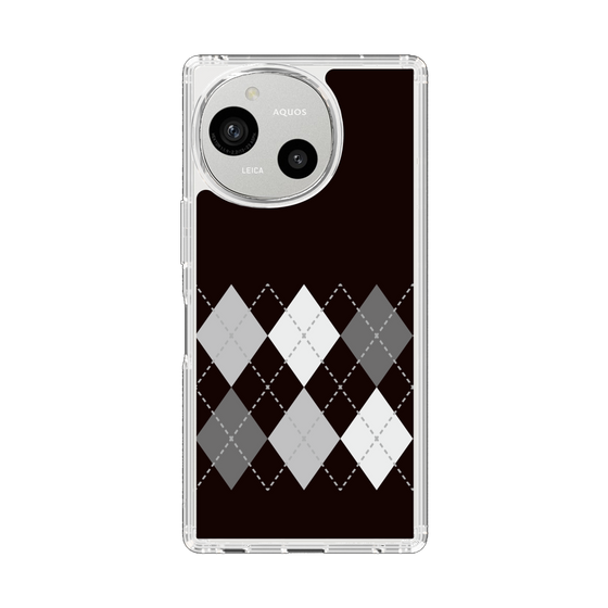 Slim Protection Case［ Nordic Argyle - Black ］
