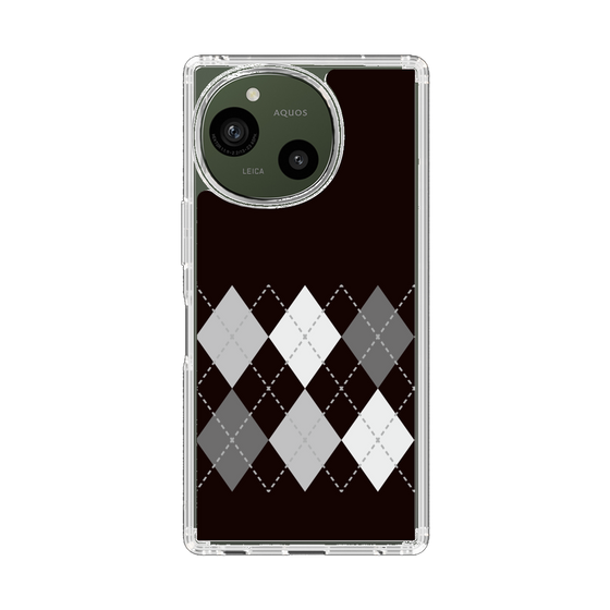 Slim Protection Case［ Nordic Argyle - Black ］