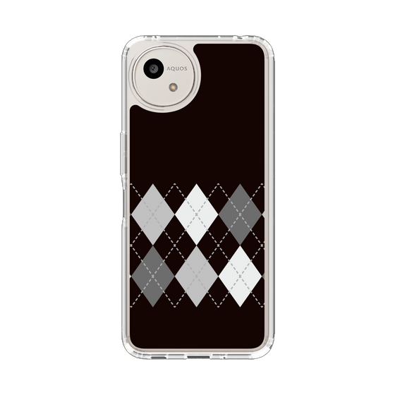 Slim Protection Case［ Nordic Argyle - Black ］