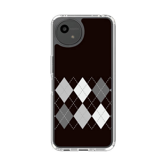 Slim Protection Case［ Nordic Argyle - Black ］