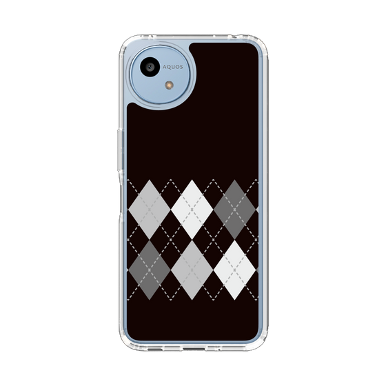 Slim Protection Case［ Nordic Argyle - Black ］