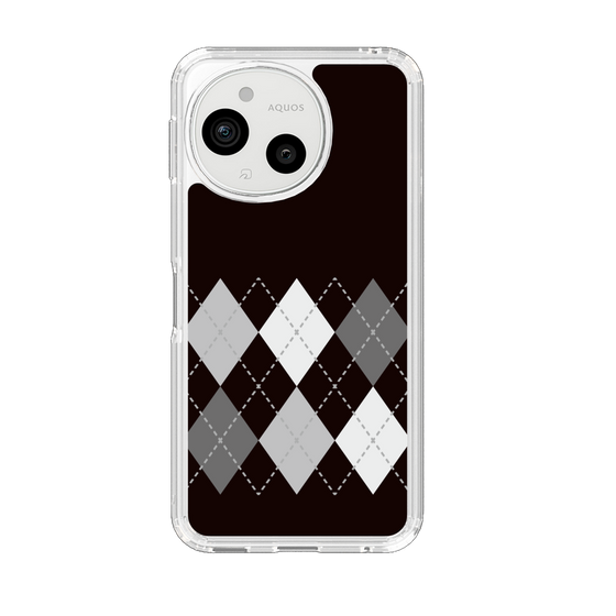 Slim Protection Case［ Nordic Argyle - Black ］