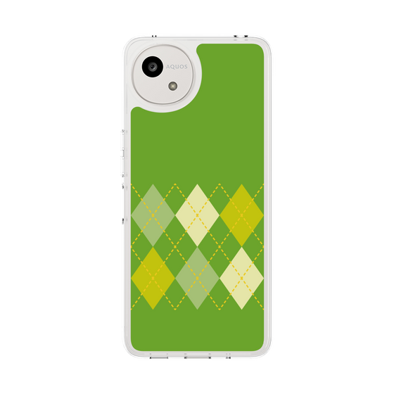 Slim Protection Case［ Nordic Argyle - Green ］
