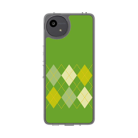 Slim Protection Case［ Nordic Argyle - Green ］