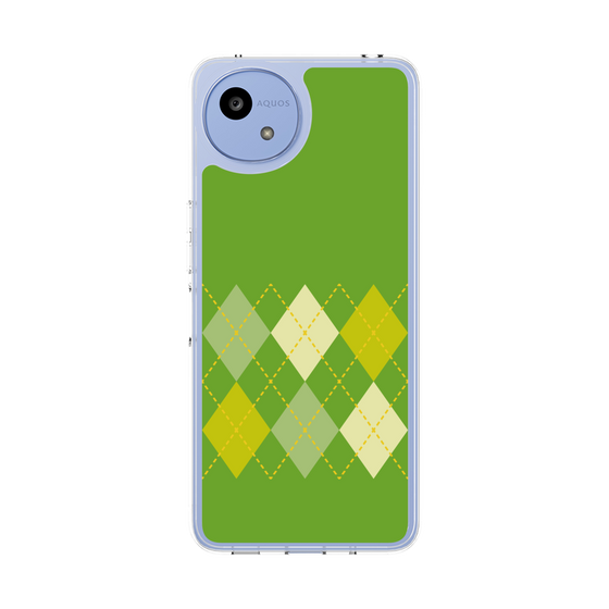 Slim Protection Case［ Nordic Argyle - Green ］