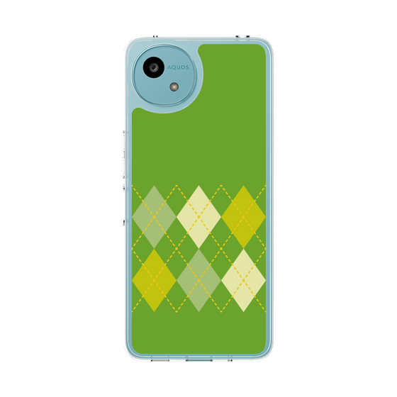 Slim Protection Case［ Nordic Argyle - Green ］