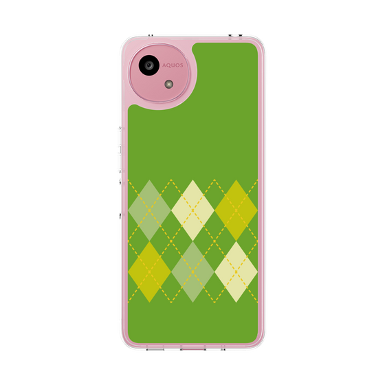 Slim Protection Case［ Nordic Argyle - Green ］