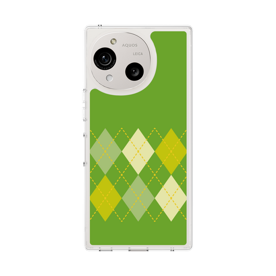 Slim Protection Case［ Nordic Argyle - Green ］