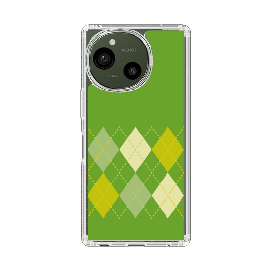 Slim Protection Case［ Nordic Argyle - Green ］