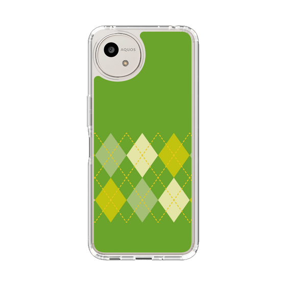 Slim Protection Case［ Nordic Argyle - Green ］