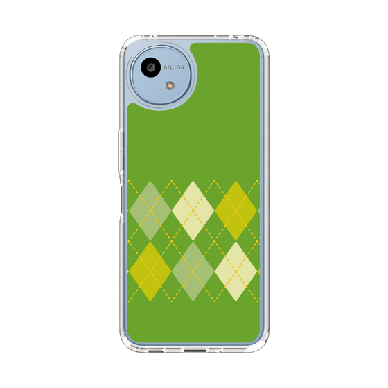 Slim Protection Case［ Nordic Argyle - Green ］