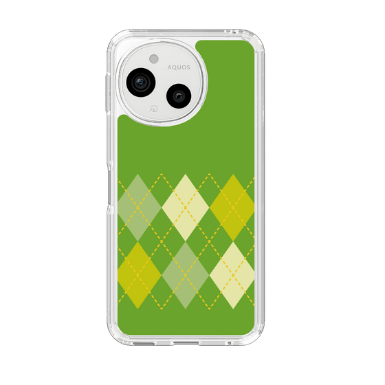 Slim Protection Case［ Nordic Argyle - Green ］
