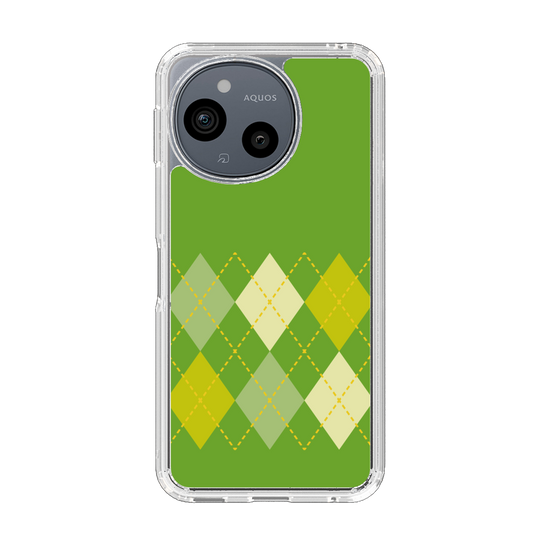 Slim Protection Case［ Nordic Argyle - Green ］