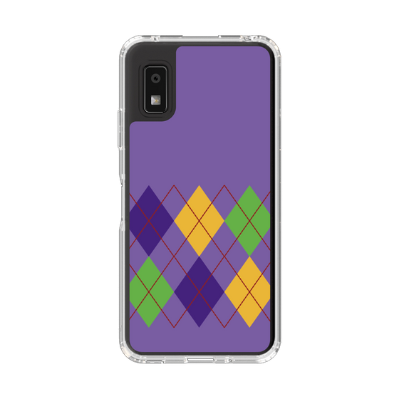 Slim Protection Case［ Nordic Argyle - Purple ］