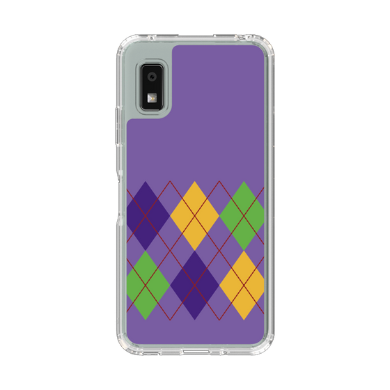 Slim Protection Case［ Nordic Argyle - Purple ］
