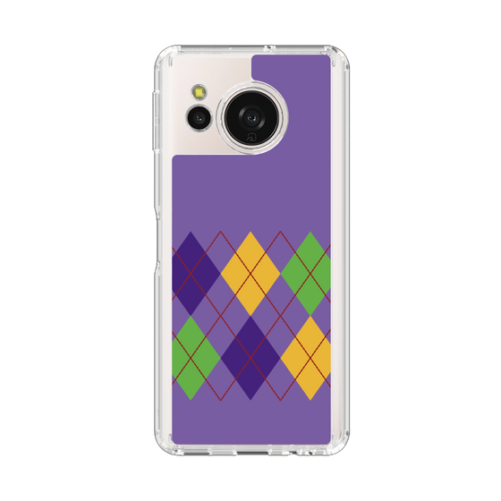 Slim Protection Case［ Nordic Argyle - Purple ］