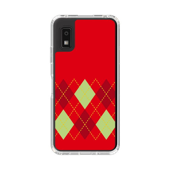Slim Protection Case［ Nordic Argyle - Red ］