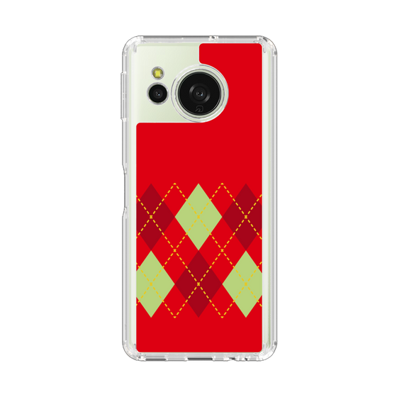 Slim Protection Case［ Nordic Argyle - Red ］